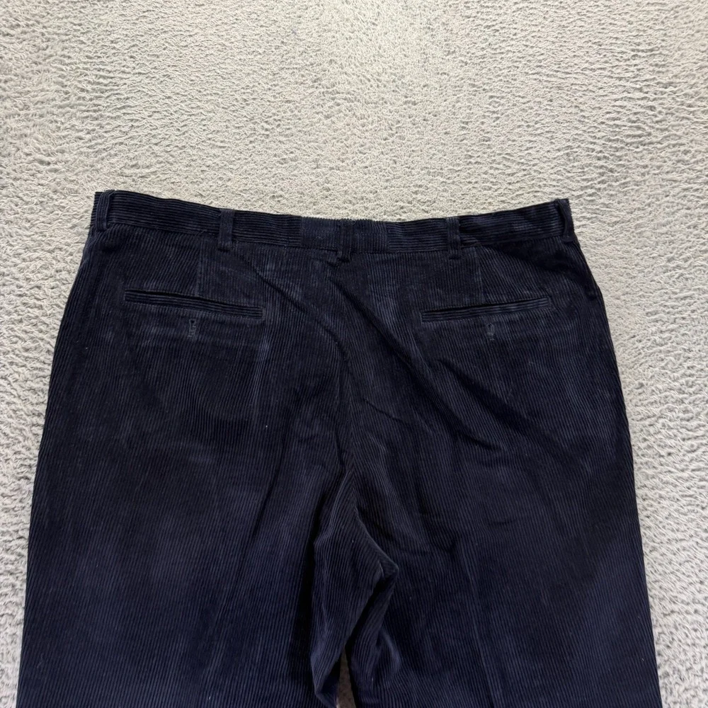 Brooks Brothers 346 Pant Mens 42x29 Blue Cotton Corduroy Chino Straight Business